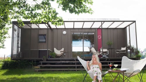 Magnolia House by the river - Last minute oddih ob reki Kolpi - Mobilna hiška BB2, Gradac, Slovenija - 360 EUR - 3x nočitev v opremljenih mobilnih hiškah "Magnolia BB2" za 2 osebi, Posteljnina in brisače
