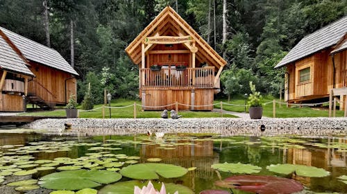 Ribno Luxury Glamping - Pomladni glamping na Bledu med vikendom, Bled, Slovenija - 399 EUR - 2x nočitev v luksuzni glamping hiški z zasebno savno in leseno kadjo s toplo vodo za 2 osebi (2 otroka do 12. leta brezplačno), Pijača dobrodošlice