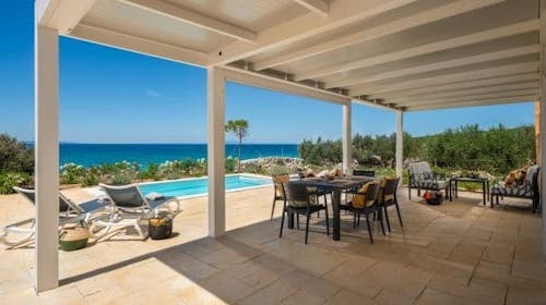 Terra Park Phalaris - Družinsko poletje v popolnem kampu - Marinus Deluxe Holiday Home z bazenom, Novalja, Pag, Dalmacija, Hrvaška - 669 EUR - 2x nočitev v Marinus Deluxe Holiday Home z bazenom za do 6 oseb (5 odraslih oseb in 1 otrok do 11,99 let), Uporaba zasebnega ogrevanega bazena