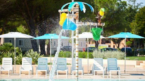 Camping Stella Maris Mobile Homes - Družinsko poletje v Istri, Umag, Istra, Hrvaška - 1196 EUR - 5x nočitev v Superior mobilni hiški za do 6 oseb (4 odrasle osebe in 2 otroka do 11,99 let), Uporaba zunanjih bazenov (bazen za odrasle, otroški bazen, baby bazen)