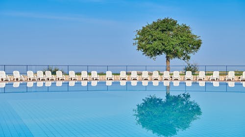 Apartmaji Polynesia Plava Laguna - Poletje v Istri, Umag, Istra, Hrvaška - 635 EUR - 5x nočitev v Studio Economy apartmaju 2+1 park stran za 3 osebe, Uporaba zunanjega bazena za odrasle in bazena za otroke